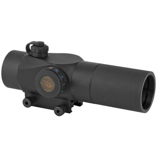 TRUGLO Triton 30mm Red Dot Sight with Standard Mount has a lanyard system for turret caps